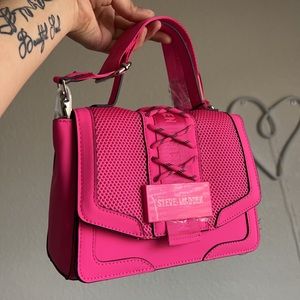 Steve Madden pink neon handbag